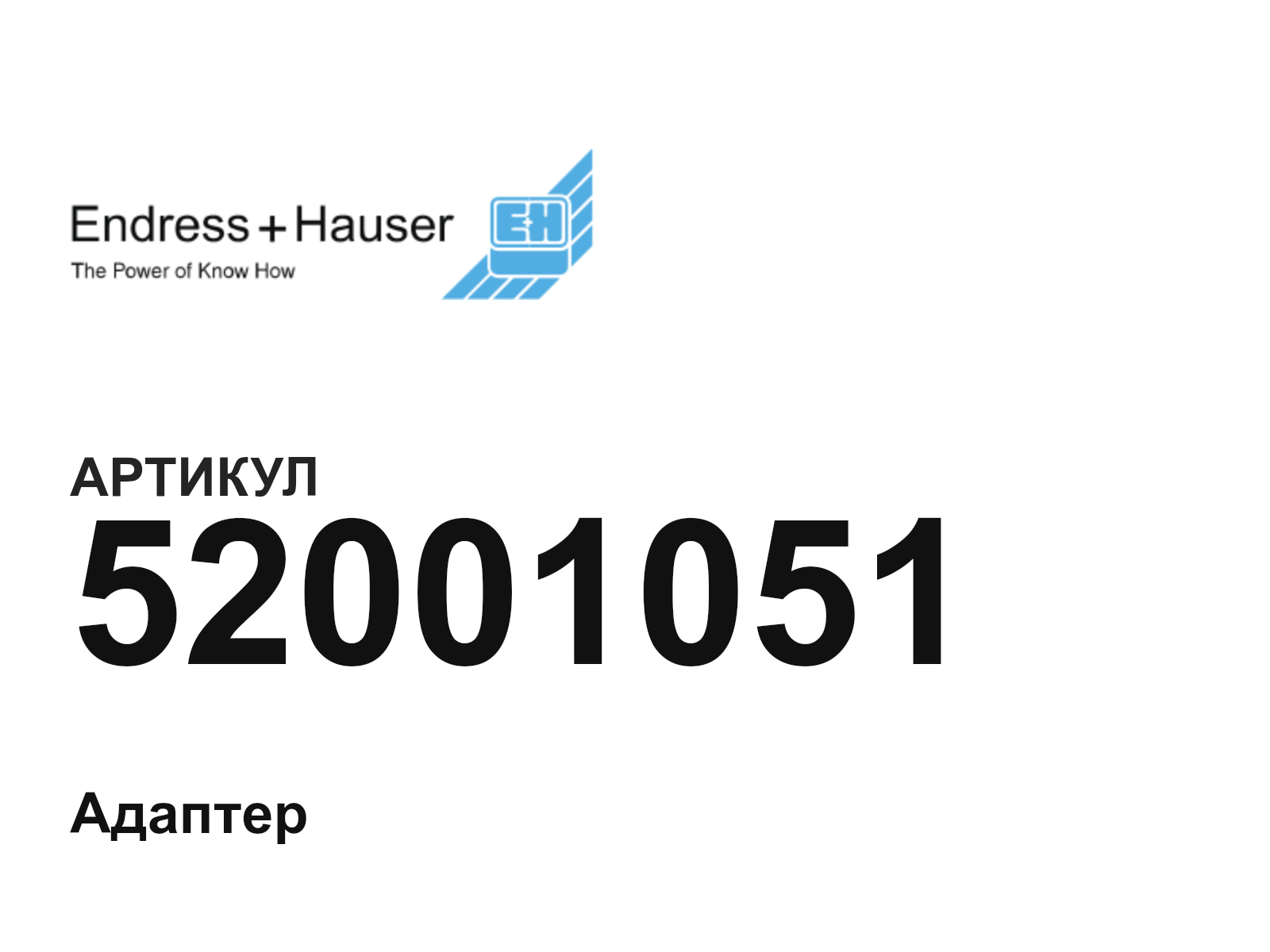 Endress+Hauser 52001051 (52001051)