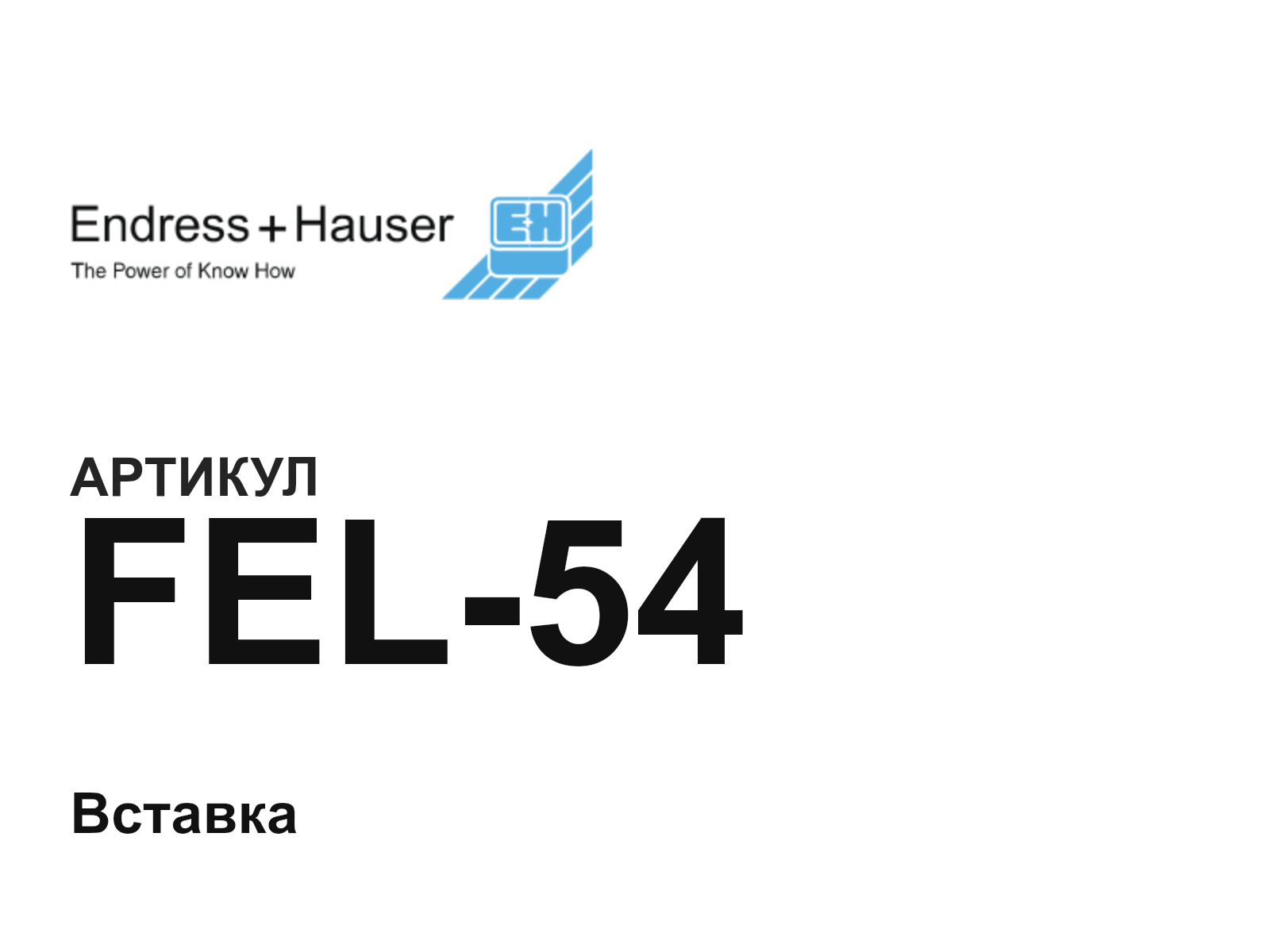Endress+Hauser FEL-54 (FEL54)