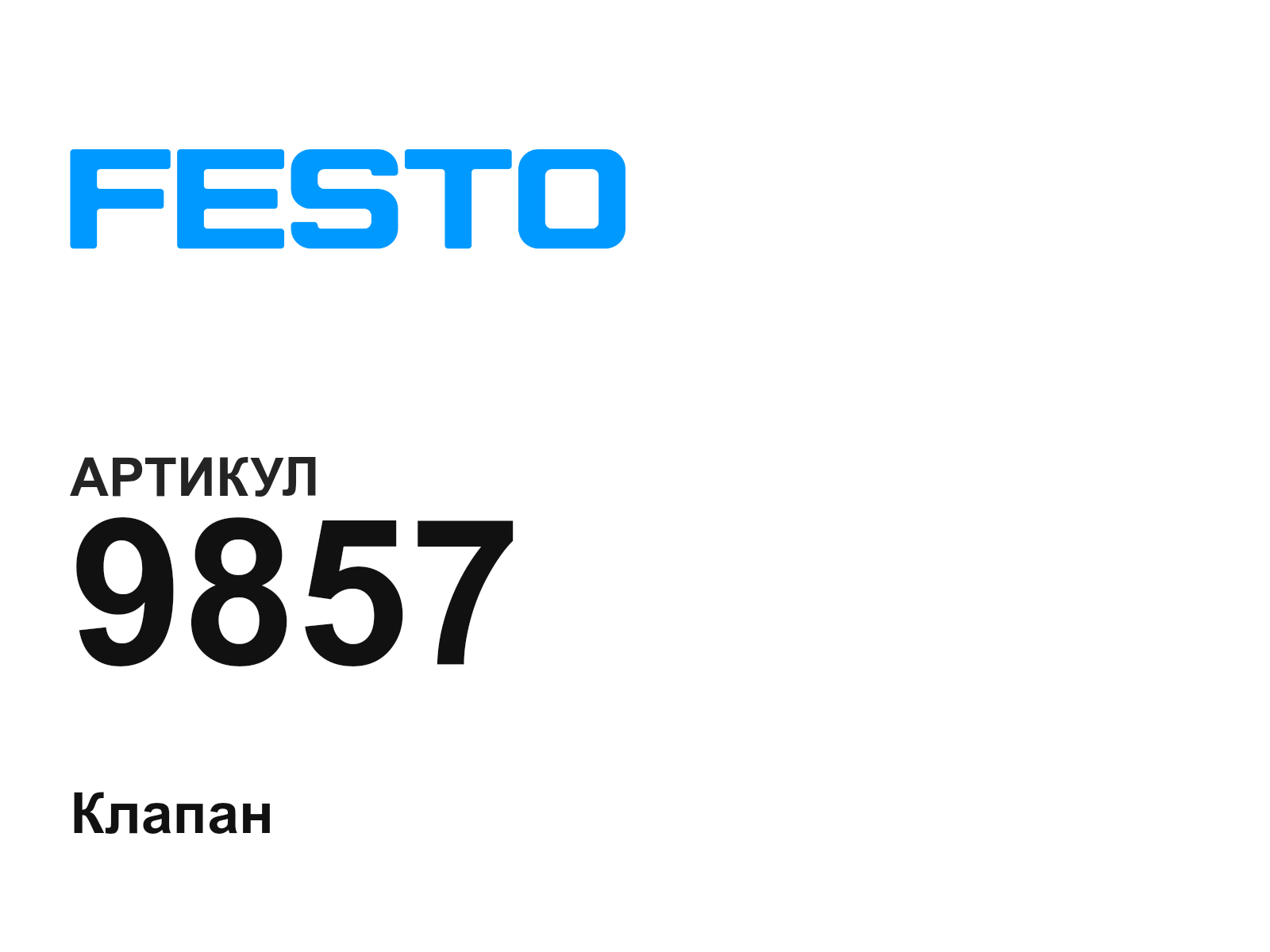 FESTO 9857 (9857)