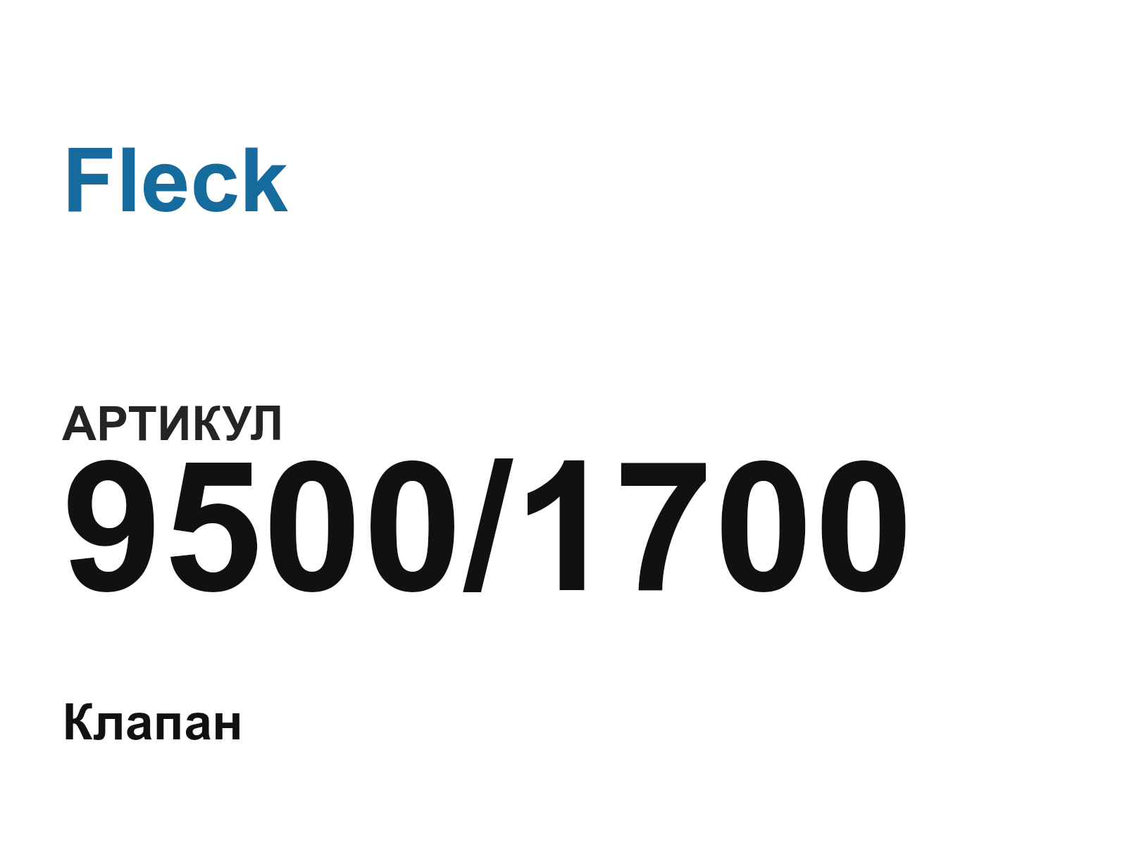Fleck 9500-1700 (95001700)