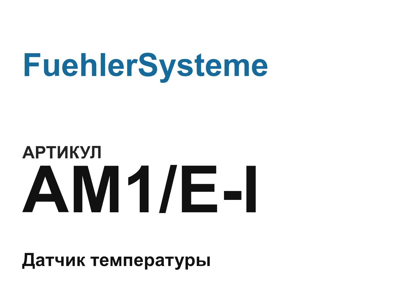 FuehlerSysteme AM1-E-I (AM1EI)