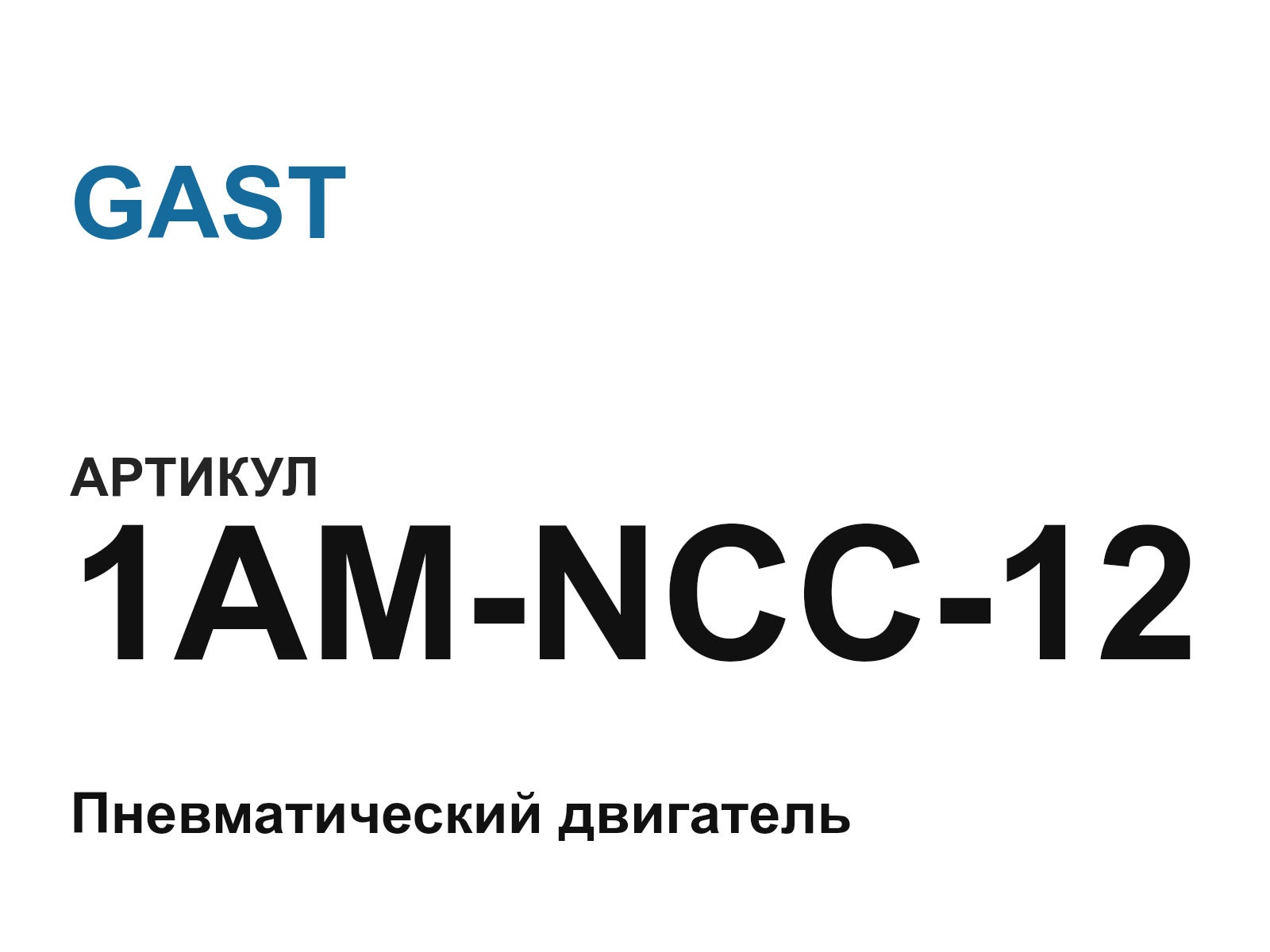 GAST 1AM-NCC-12-D2 (1AMNCC12D2)