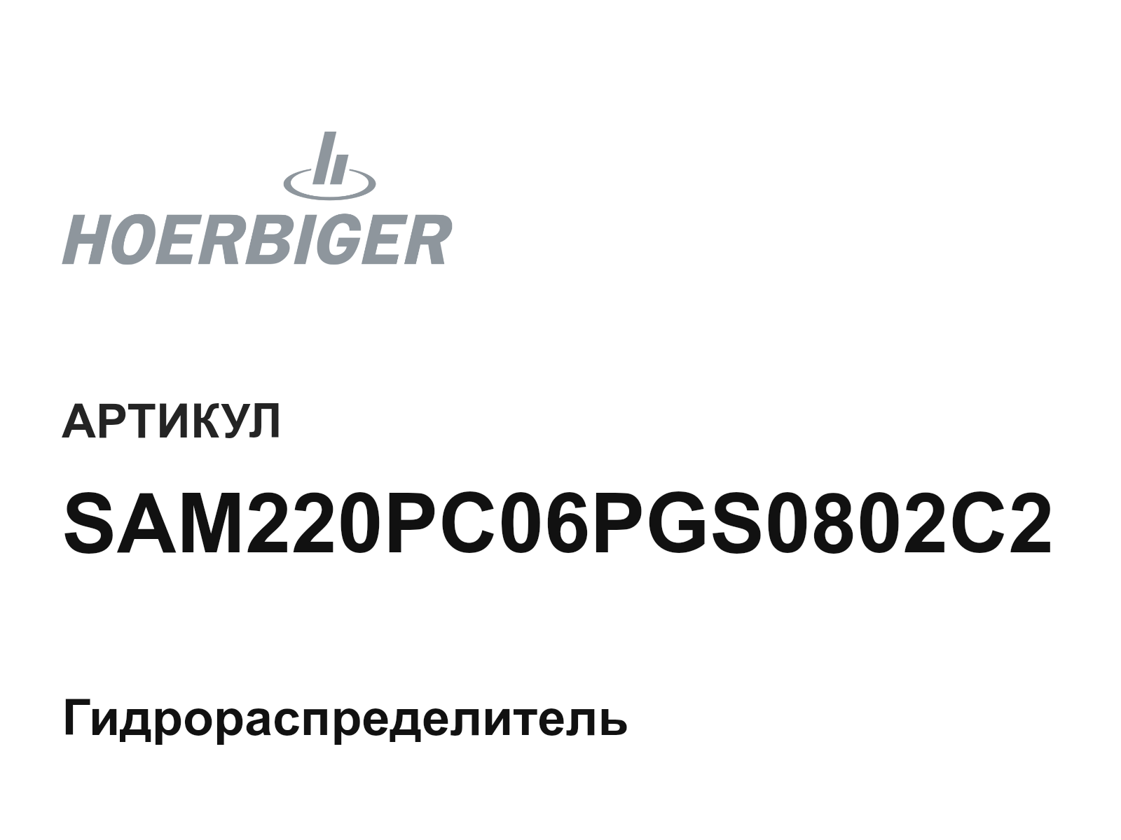 HOERBIGER SAM220PC06PGS0802C2 (SAM220PC06PGS0802C2)