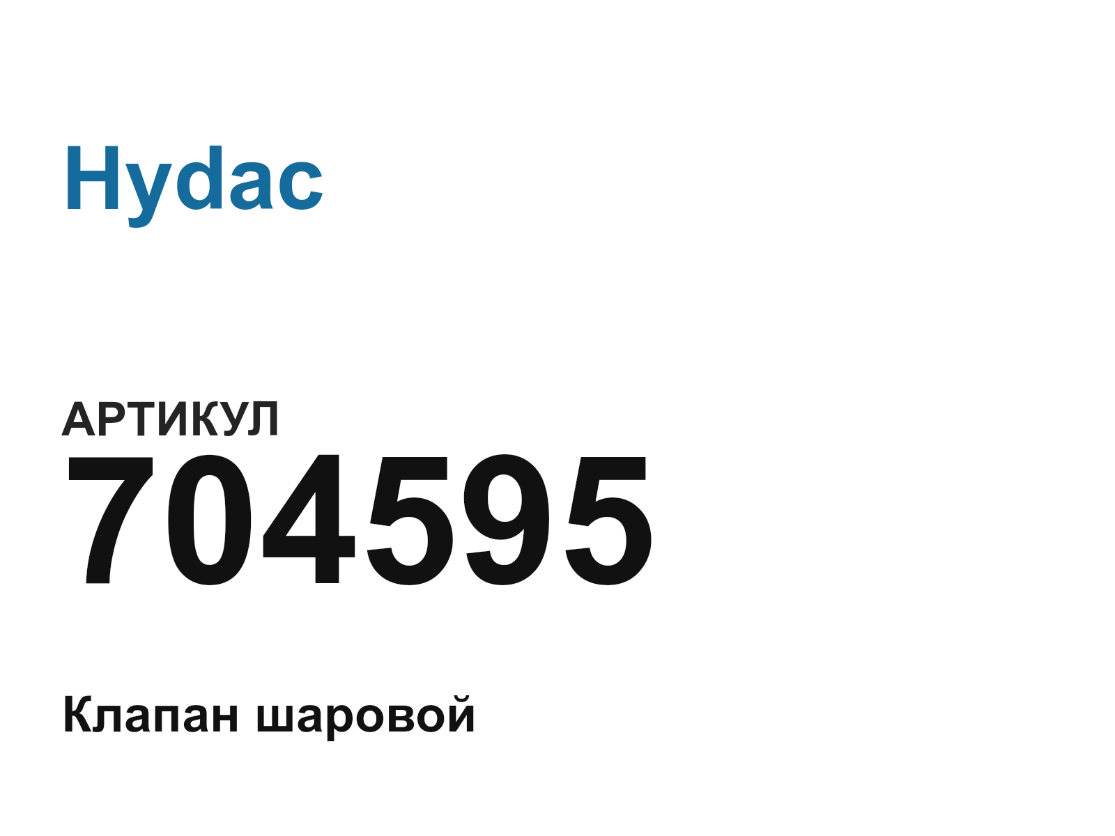 Hydac 704595 (704595)