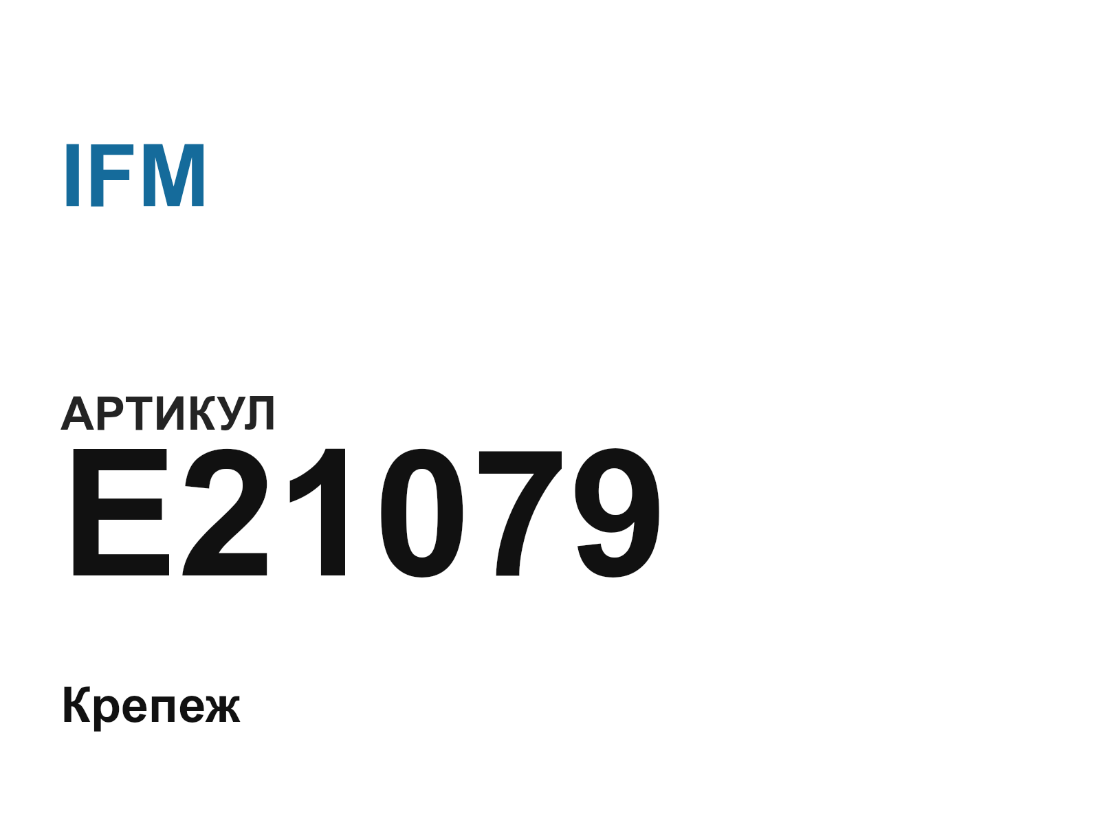 IFM E21079 (E21079)