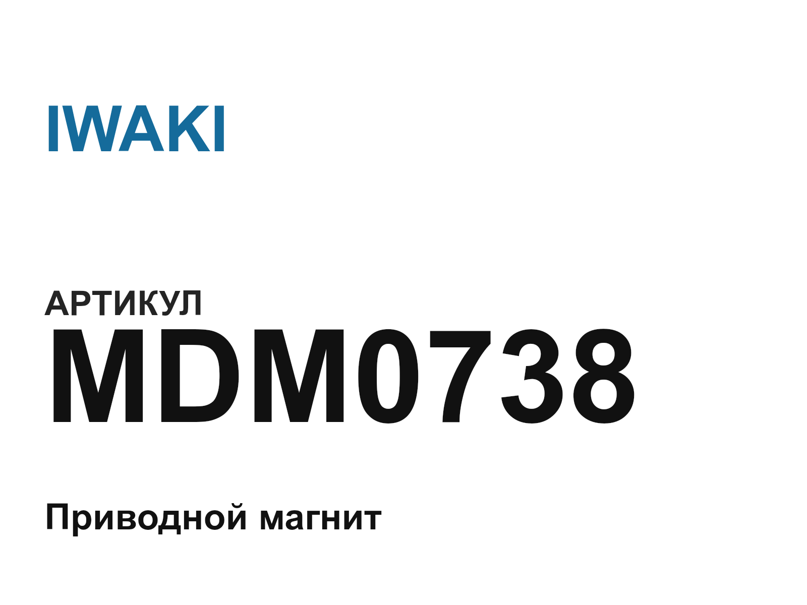 IWAKI MDM0738 (MDM0738)