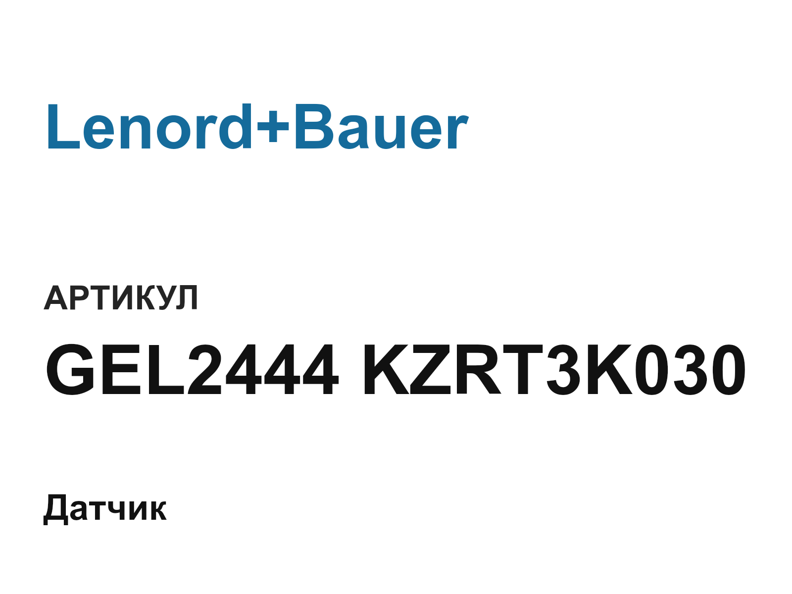 Lenord+Bauer GEL2444-KZRT3K030 (GEL2444KZRT3K030)