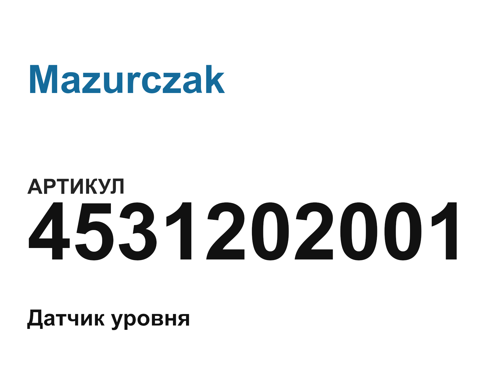 Mazurczak 4531202001 (4531202001)