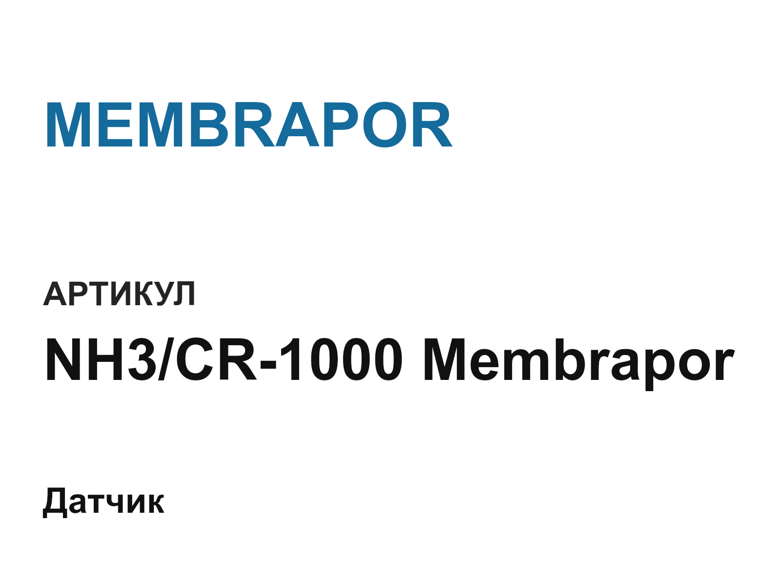 MEMBRAPOR NH3-CR-1000-Membrapor (NH3CR1000Membrapor)