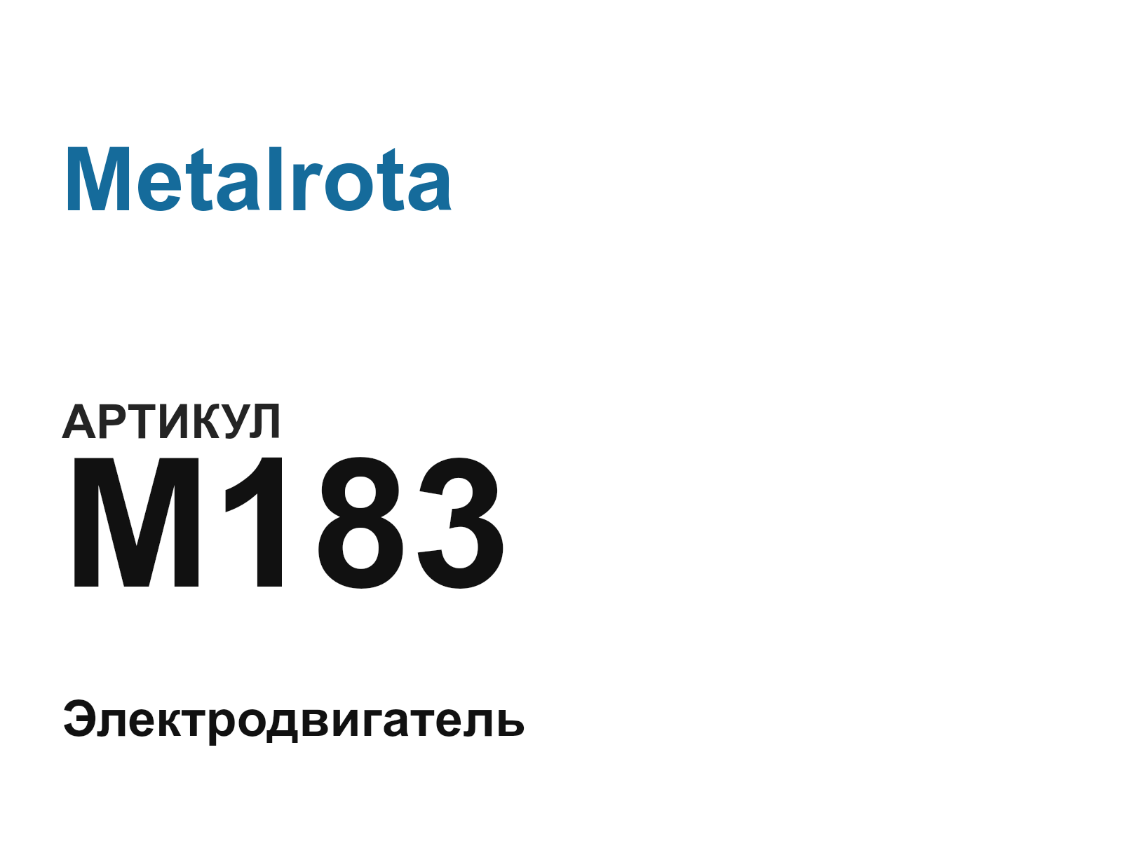 Metalrota M183-D4 (M183D4)