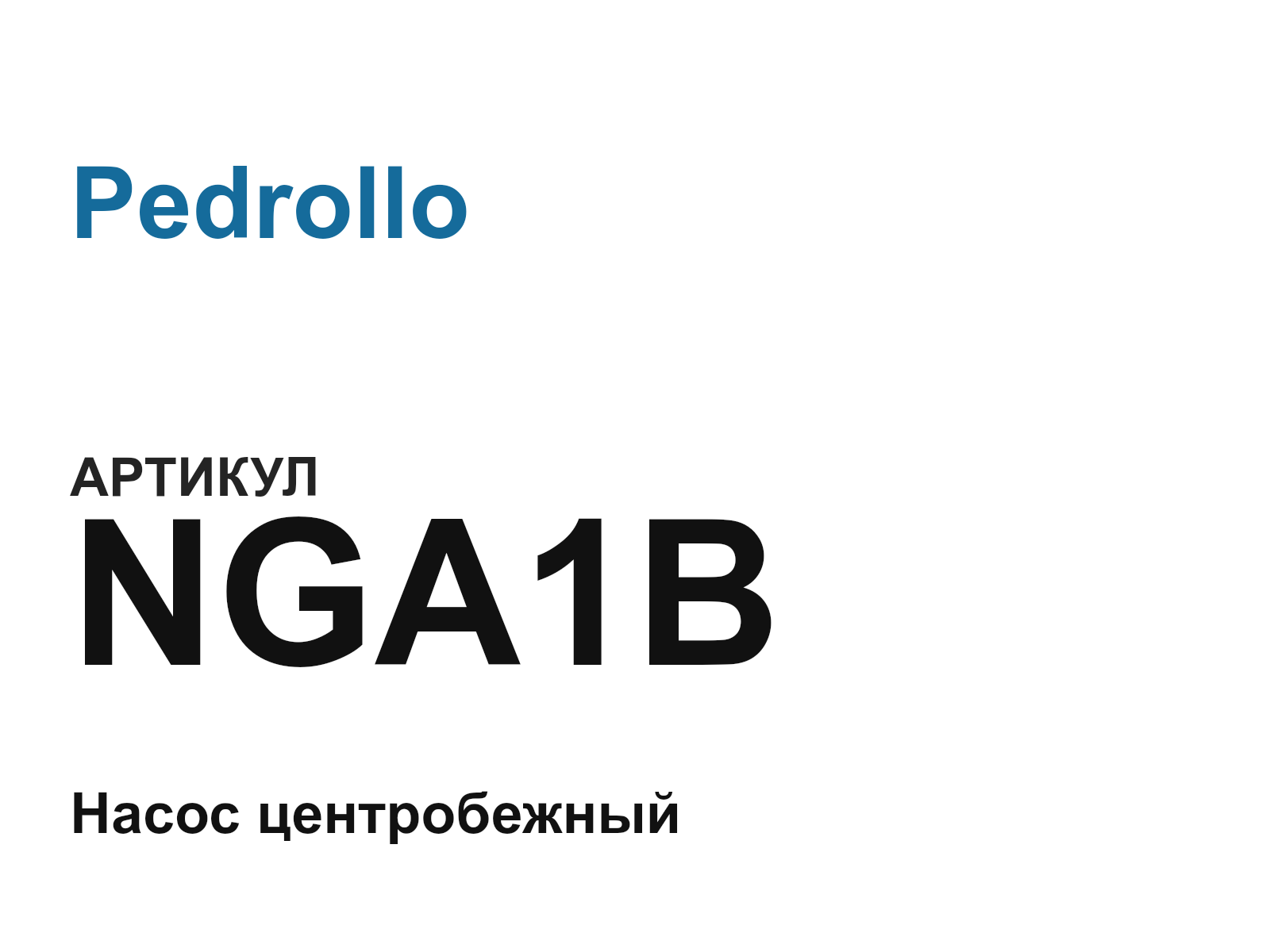 Pedrollo NGA1B (NGA1B)