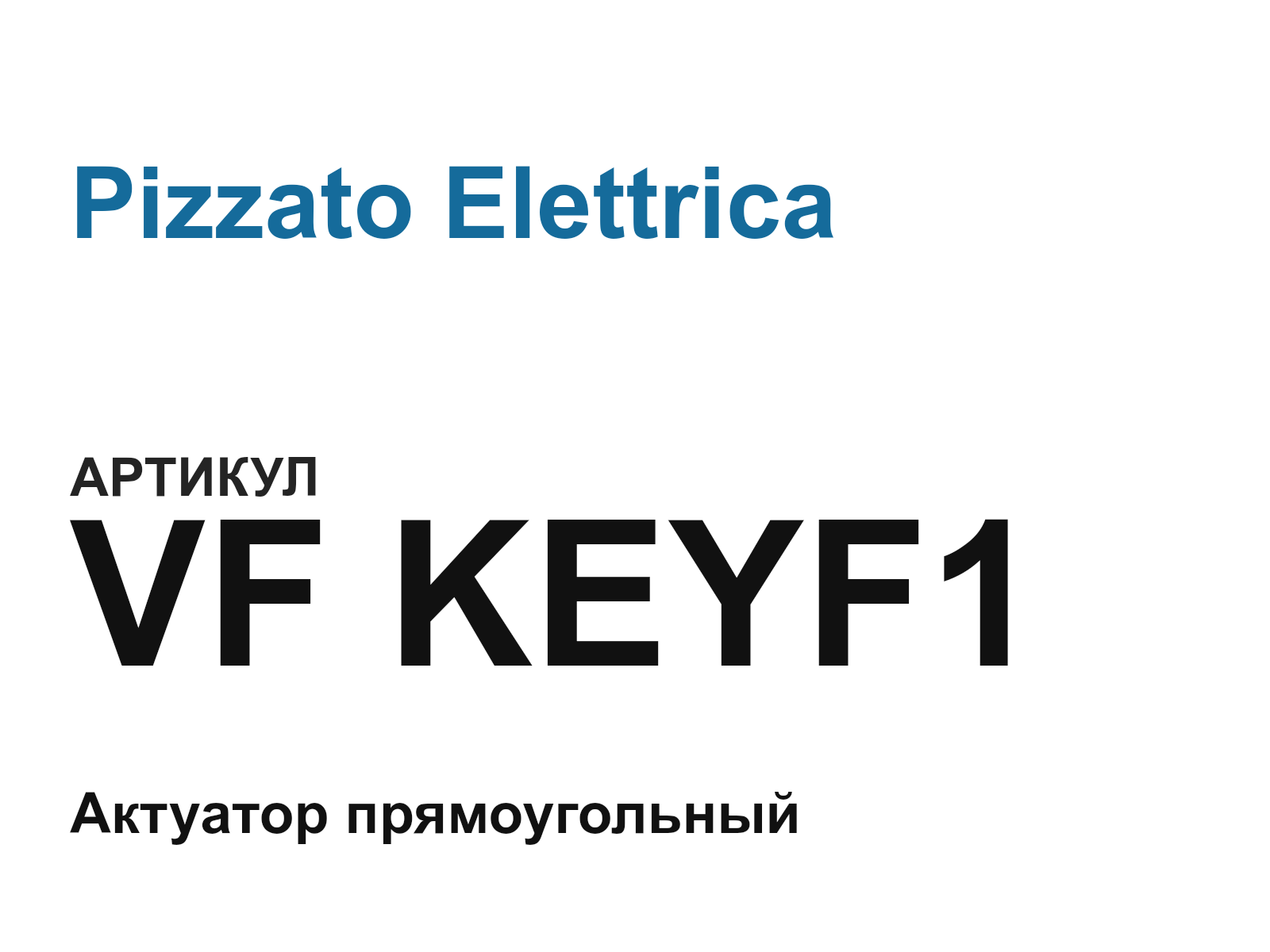 Pizzato Elettrica VF-KEYF1 (VFKEYF1)