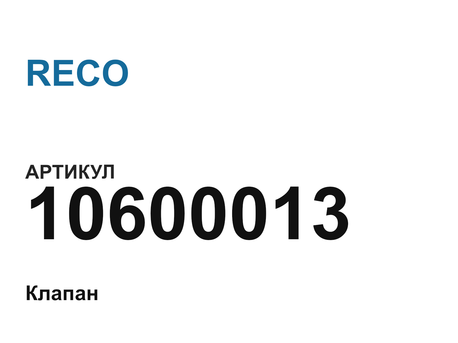RECO 10600013 (10600013)
