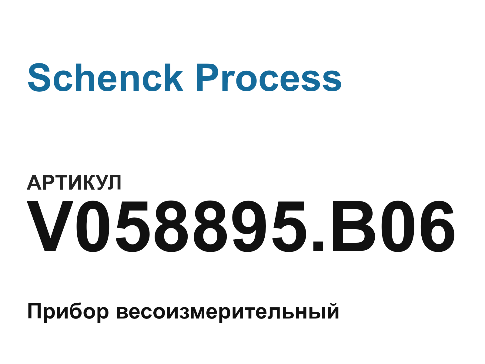 Schenck Process V058895.B06 (V058895.B06)