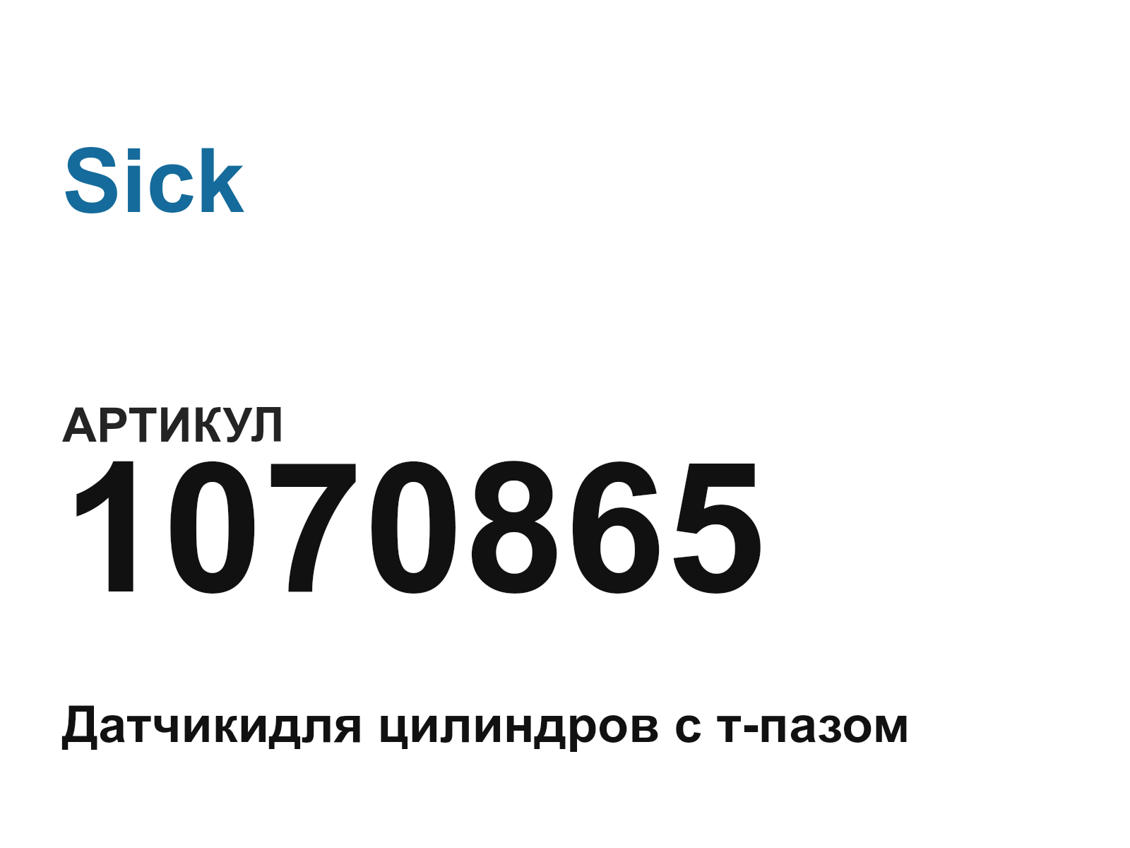 Sick 1070865 (1070865)
