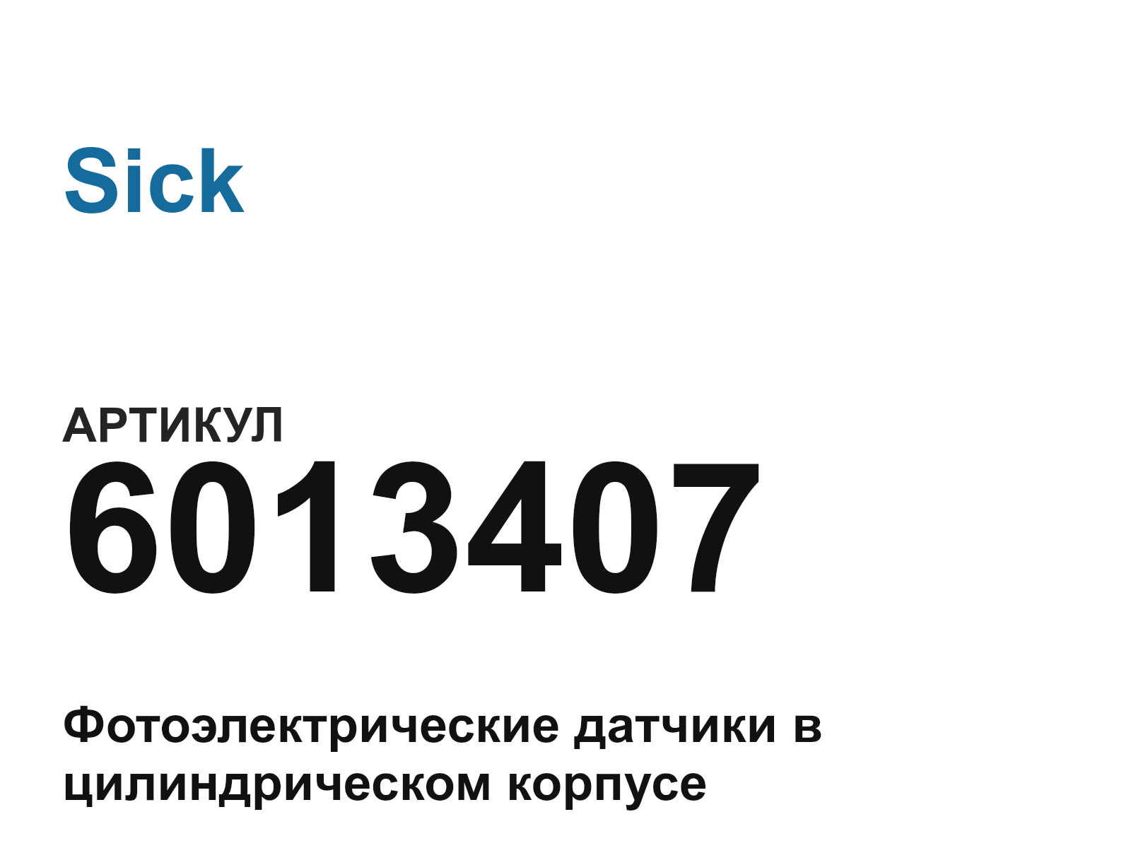 Sick 6013407 (6013407)