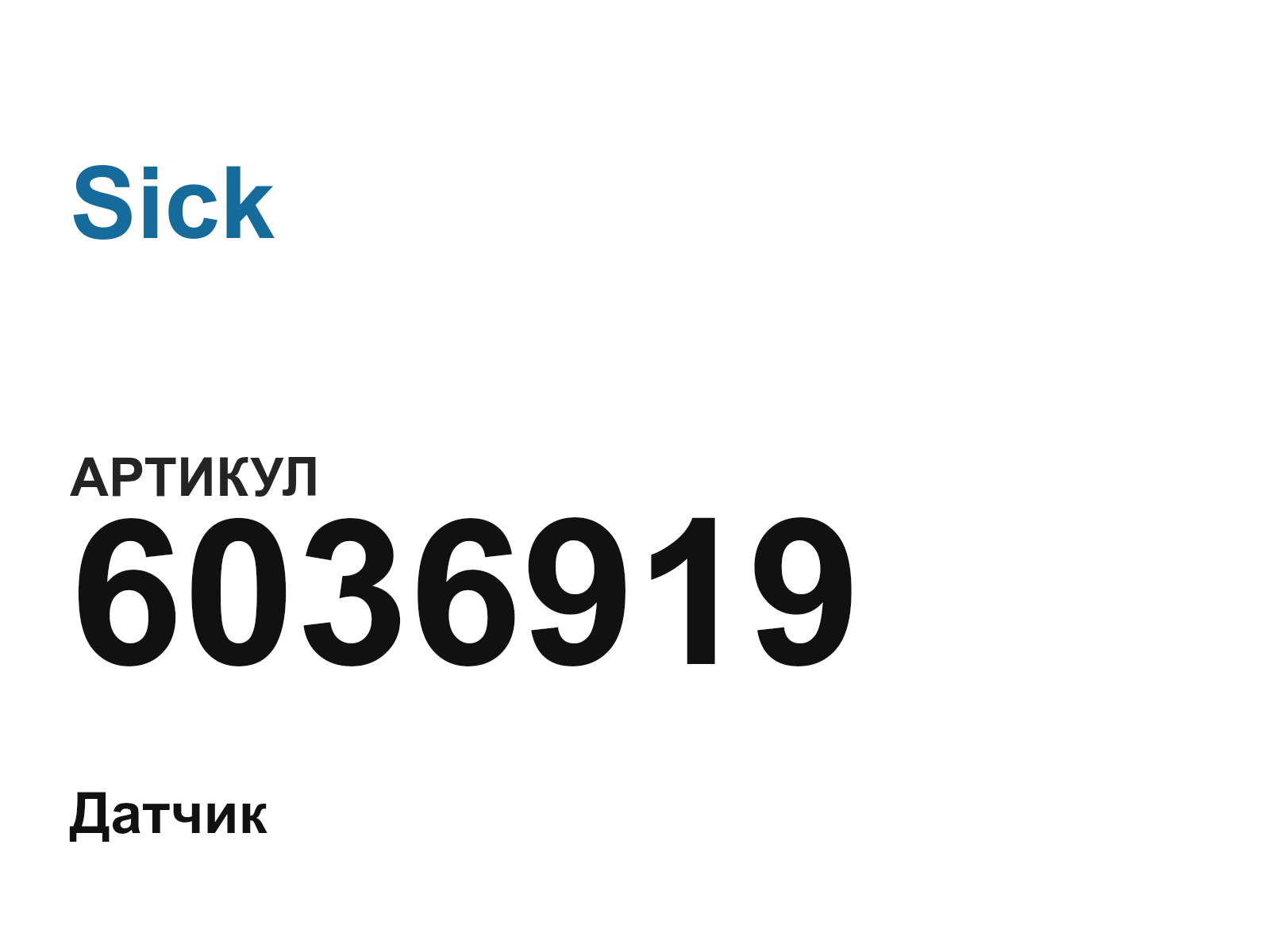 Sick 6036919 (6036919)