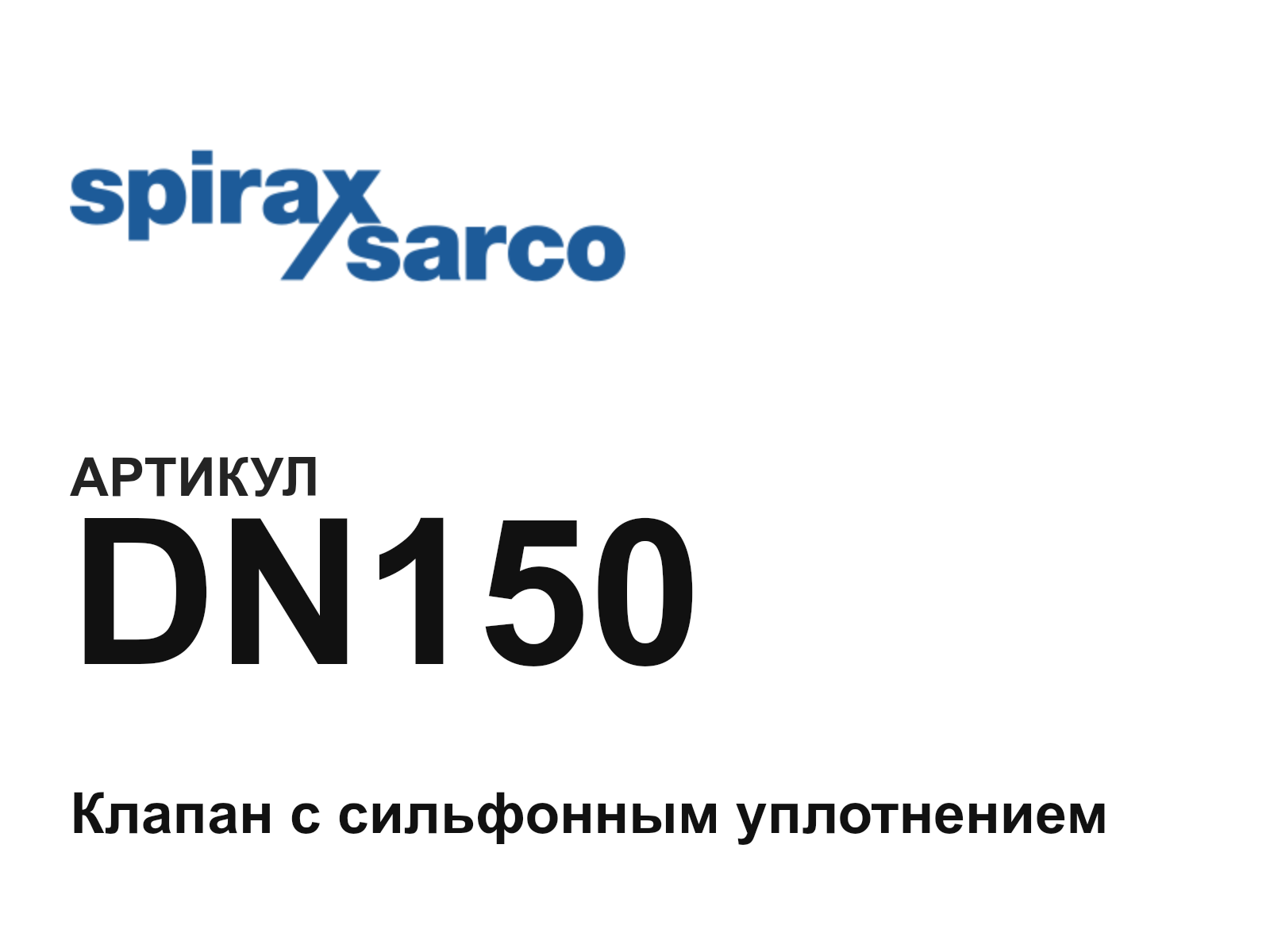 Spirax Sarco DN150-D3 (DN150D3)
