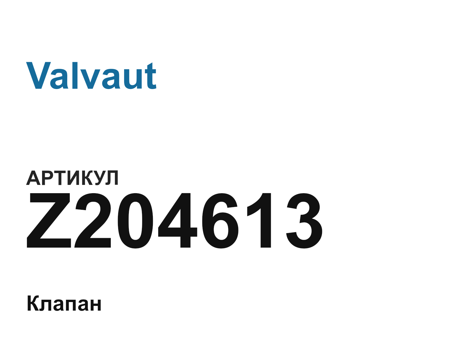 Valvaut Z204613-D3 (Z204613D3)