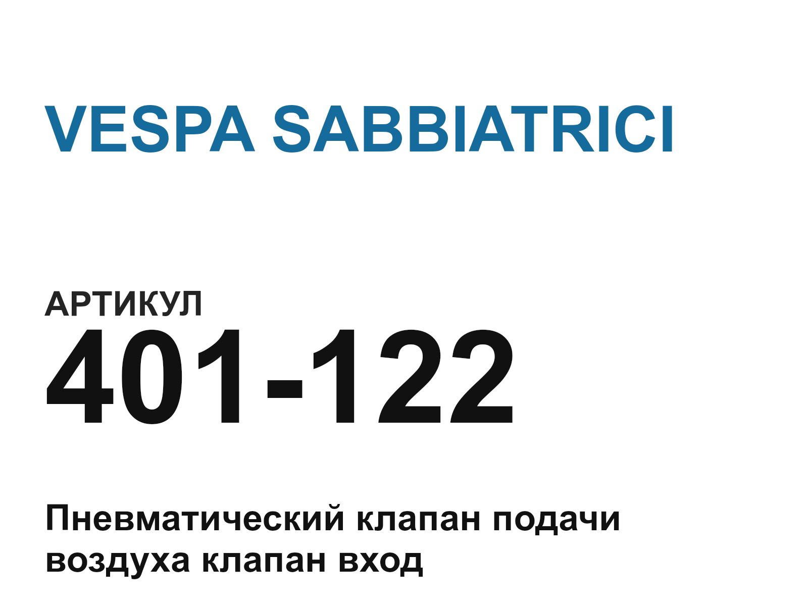 VESPA SABBIATRICI 401-122 (401122)