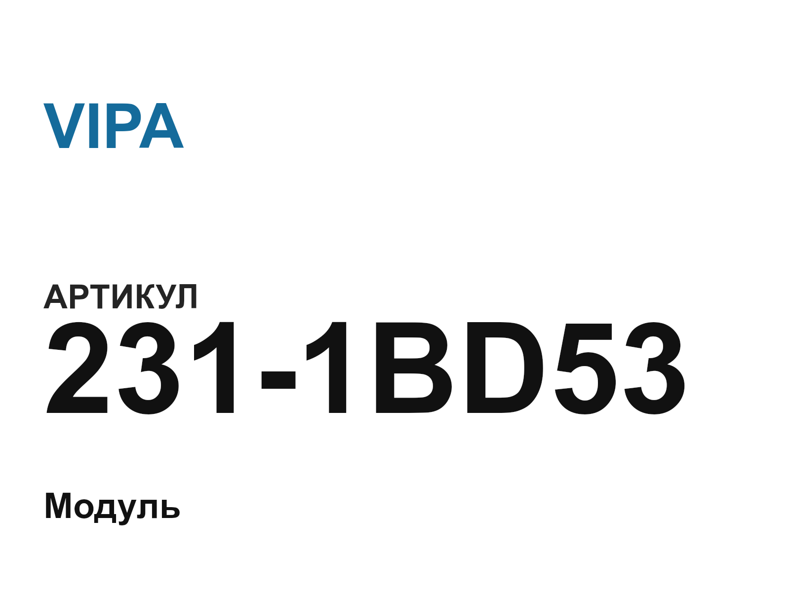 VIPA 231-1BD53 (2311BD53)
